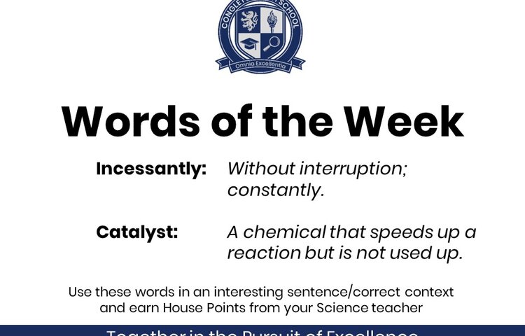 Image of Our Science Words of the Week